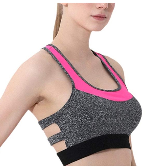 Padded Racerback Sports Bras - Picture 1 of 7